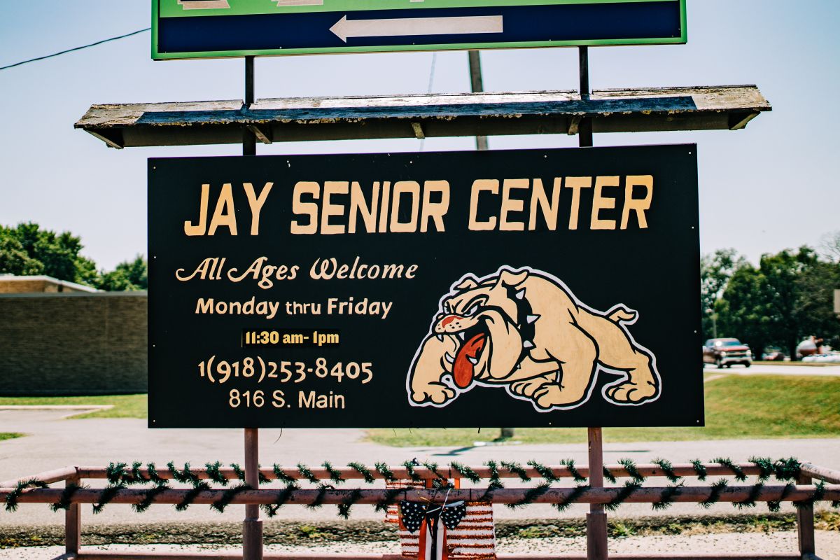 Senior Center Sign